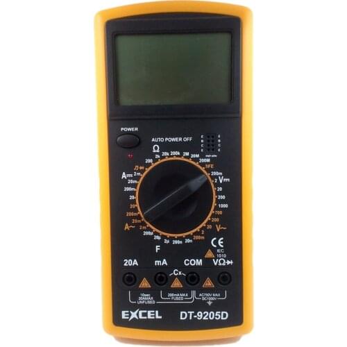 Digital Multimeter Transistor amplification tester Capacitance Resistance Tester Meter DC AC Current Voltage
