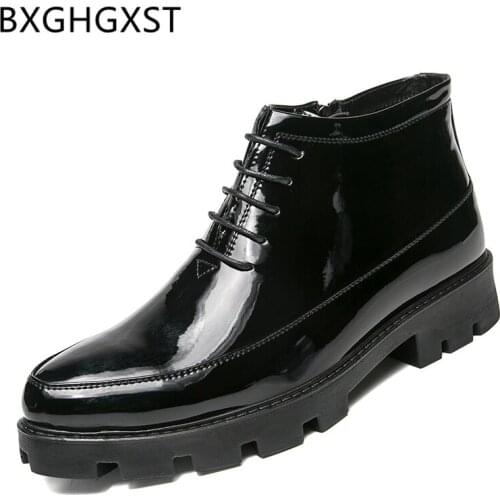 Coiffeur business shoes mens dress boots italian designer shoes mens boots casual 2020 brand formal shoes for men ankle boots