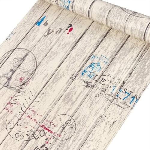 Home Vintage Peel and Stick Wallpaper Wall Paper Decorative Wood Self Adhesive Tower Wood Grain WalCoverings Shelf Liner Roll
