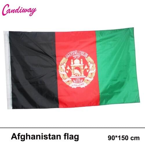 Afghanistan Flag 3x5 ft Banner Afghan Afghani Kabul 90*150cm Hanging Office/Activity/parade/Festival/Home Decoration New fashion