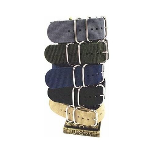 Ring buckle - Wholesale 10PCS/lots High quality 22MM Nylon Watch band NATO waterproof watch strap fashion wach band