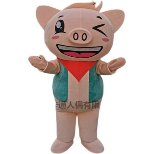 Pig mascot costume doll props mushroom mascot Halloween Christmas Party Masquerade Anime Shows Halloween Outfit