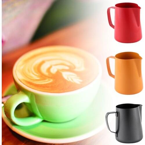 400ml Stainless Steel Practical Convenient Durable Multi-occasional Milk Frothing Pitcher Coffee Cup Frother Jug for Latte Art