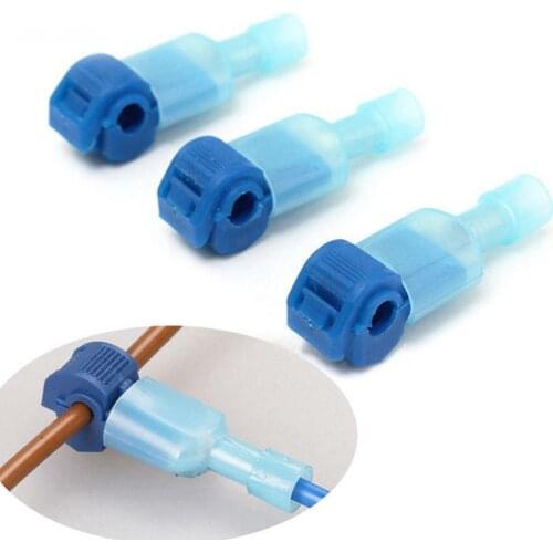 80% Hot Sell 30Pcs Wire Cable Connector Terminals T Shape Lock Quick Splice Electrical Tool
