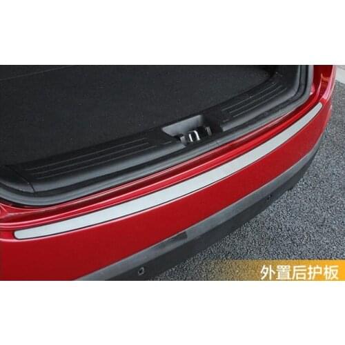 Stainless steel Rear bumper trim 2009-2015 for Hyundai Tucson IX35 Rear guard