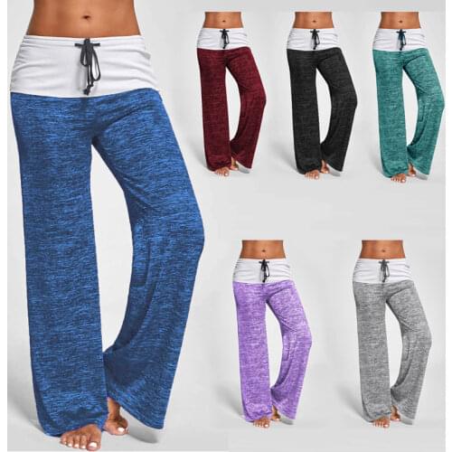 Sexy Solid Sleep Bottom Women Cotton Long Pant Home Pajamas Soft Slip Summer Pants Drawstring Big Size Casual Sleepwear