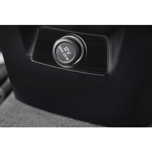 Fit For Volvo 18-20 XC60 special interior modification rear cigarette lighter panel trim frame bright strip patch