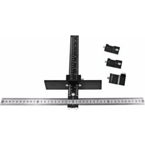 Adjust Adjustable Position Ruler Locator For Wood Woodworking Hand Tool Accessory Power Tool Accessories