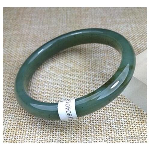 CERTIFIED 100% NATURAL GREEN GRADE A XINJIANG HETIAN JADE BRACELETS