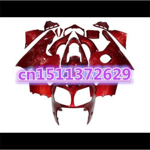 All red ZX 12R 2000 2001 Motorcycle Fairings For Kawasaki Ninja ZX-12R 00-01 ZX12R 2000 2001 ZX12R 2000-2001 racing parts-Dor