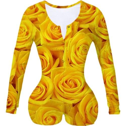 Women Custom Made Santa Claus and Friends Sublimation Print Summer Long Sleeves Onesie