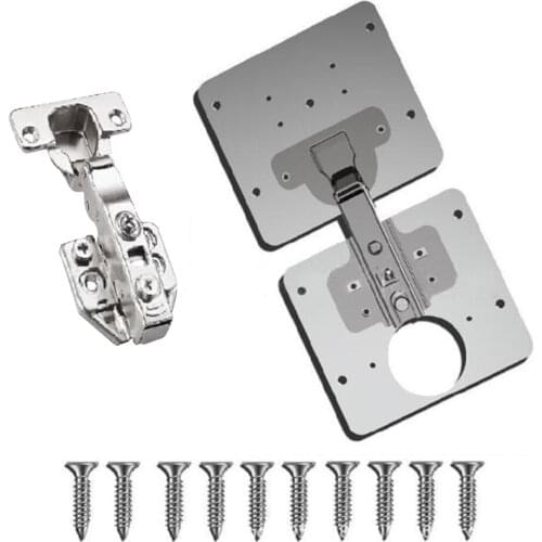 1Set Hinge Repair Plate for Cabinet Furniture Drawer Window Stainless Steel Plate Repair Accessory