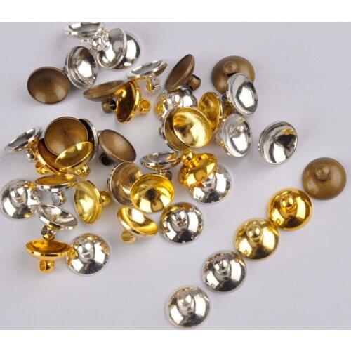 1000pcs 6mm 8mm 10mm Pendant Connector Bead Caps Glass Cover Ring DIY Accessories Wholesale