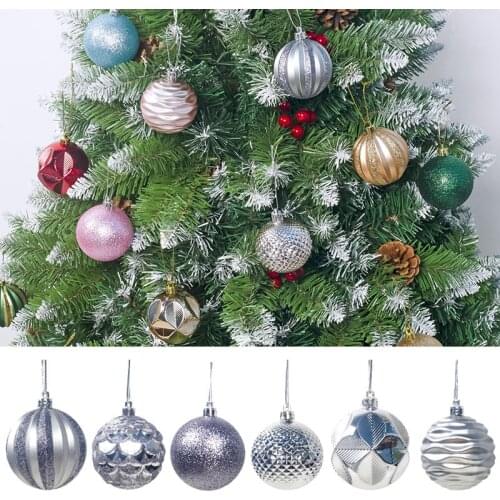 12Pcs/Set 60mm Christmas Tree Decor Balls Party Hanging Ornament For Home Holiday Wedding Xmas Decorations Shatterproof