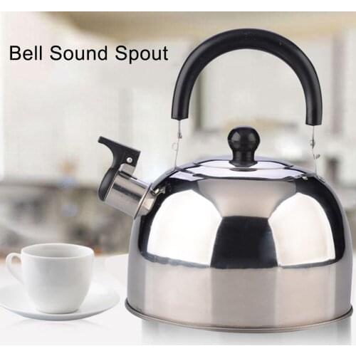 2.5L Whistling Stainless Steel Water Kettles Tea Bottle Kettle For Gas Water Coffee Heat Pot Drinkware Kettles Kitchen Tools Wat