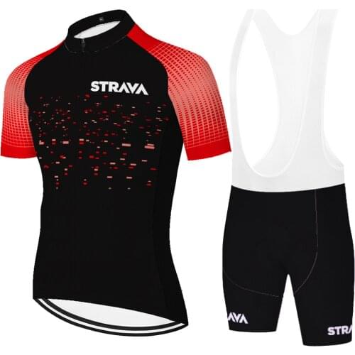 2021 team strava cycling jersey suit quick dry 20D uniformes de ciclismo para hombre Summer camisa de ciclismo masculina