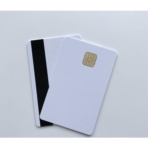 50pcs/lot inkjet Magnetic strip Card with SLE4428 Chip,PVC Composite Card for Epson / Canon inkjet Printer