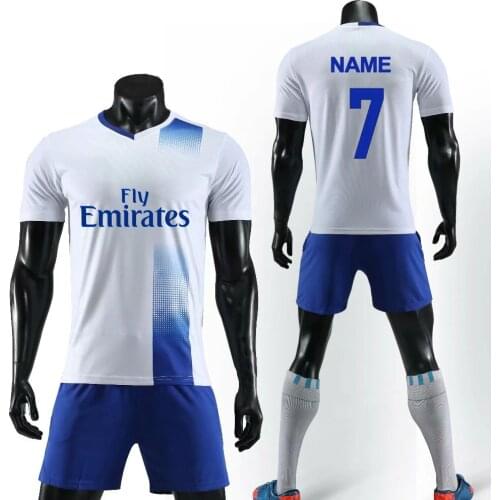 2019 Custom Soccer Jersey Personalize Football Team Shirt with pocket Football Training Suit Soccer Uniform Print Logo Number