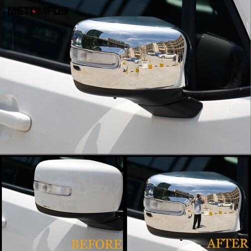For Jeep Renegade 2014-2016 2017 2018 2019 Chrome Rear View Side Door Mirror Cover Trim Protection Cap Accessories Car Styling