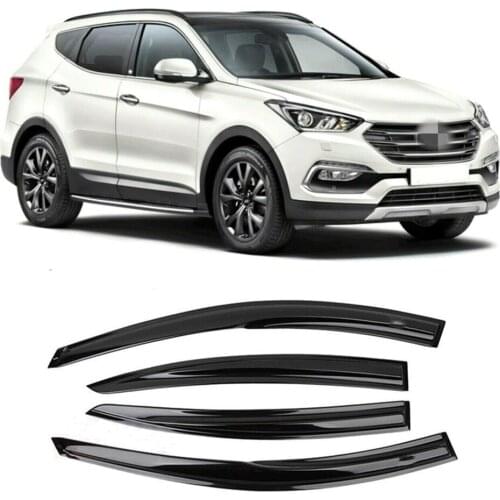 For Hyundai Santa Fe SantaFe 2009 2010 2011 2012 2013-2018 Window Visor Wind Rain Sun Smoke Guard Deflector Vent Shade Shelter
