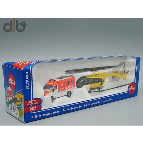 1:87 Siku 1850 Diecast Helicopter And Ambulance