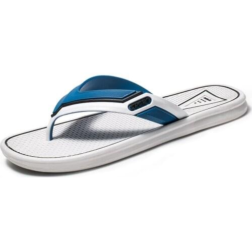 2020 New Arrival Summer Men Flip Flops High Quality Beach Sandals Anti-slip Zapatos Hombre Casual Soft Bottom Beach Shoes Cheap