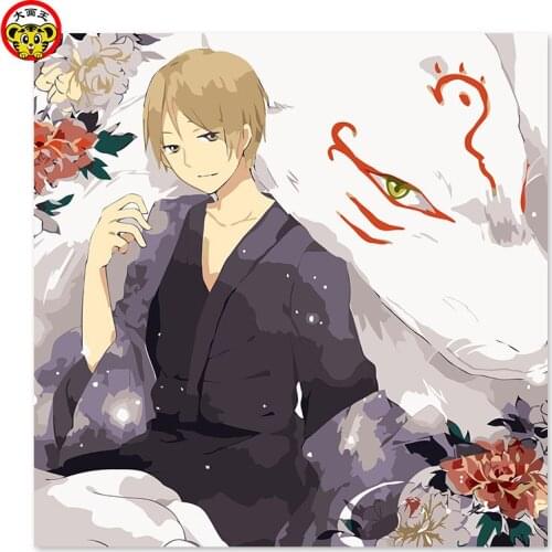 Painting by numbers art paint by number Second element, the character, the most smile, Natsume friends account DIY