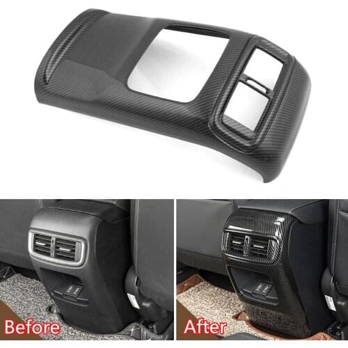 For Honda CRV CR-V 2017 Car Interior Rear Air Outlet Vent Panel Trim Cover Anti-kick Frame Styling Mouldings