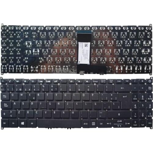 New Laptop Spanish Keyboard For Acer Swift 3 SF315-51 SF315-51G N17P4 NO Frame Black No Backlight SP Layout