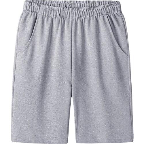 New Summer Shorts Men Casual Shorts Mens Sweatpants Beach Shorts Men Gym Short Pants Solid Knee Length Plus Size M-5XL
