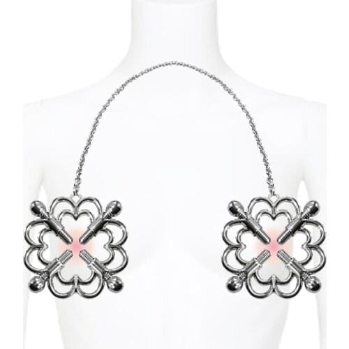 A Pair Erotic Toys Adult Games Nipple Stimulator Stainless Steel Nipple Clamps Sex Toys for Couple Breast Clips