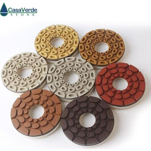 DC-PEGPP02 Snail lock backer 125mm (5 inch) diamond edge polishing pads for granite and marble