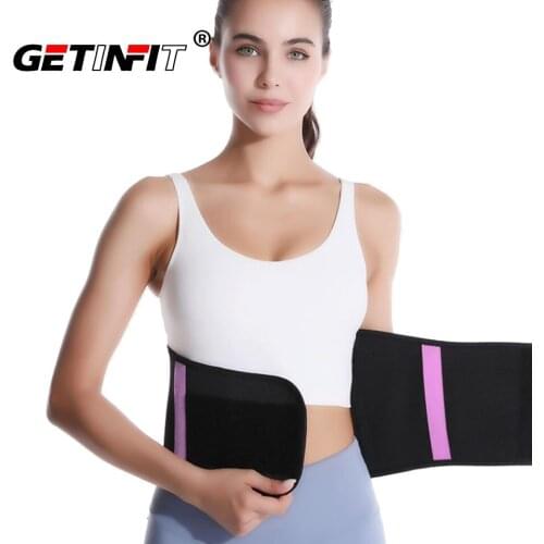 Getinfit 1PCS Waist Support Belt Waist Trainer Trimmer Belt Gym Waist Protector Weight Lifting Sports Body Shaper Corset Belt