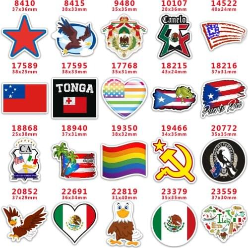 DIY Craft Supplies Sewing Accessories Cartoon Printed Planar Resins Mold 10 Pieces. PR-8410