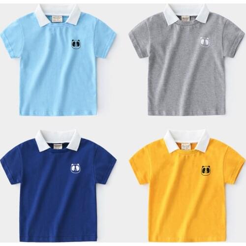 New Kids Polo Shirt Short Sleeve Baby Boys Shirts Girls Boy Sports Shirt Tops Tee Breathable Children Clothes For Summer