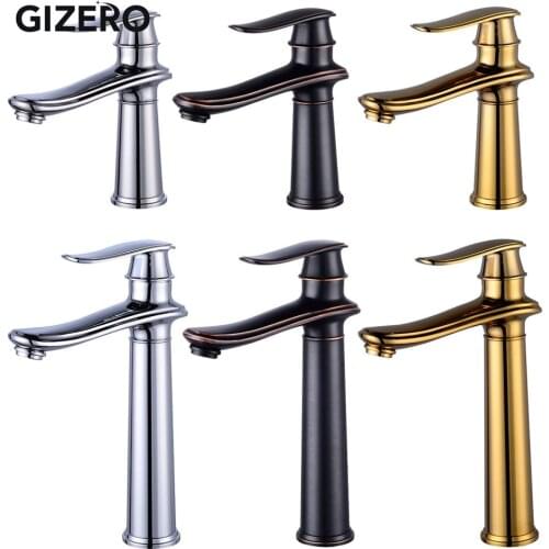 Bathroom Faucet Basin Mixer Multiple Colors Water Taps Single Handle Basin Sink Mixer Faucet Hot And Cold Deck Mounted ZR733