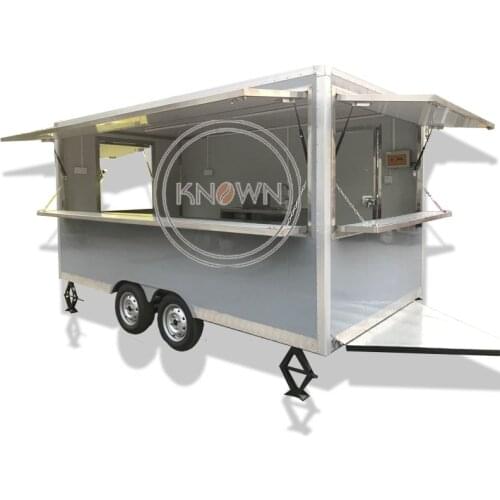 Europe Standard Fast Food Truck Mobile Kitchen Best Quality Catering Trailer Equipment Coffee Hot Dog Bubble Tea Food Cart