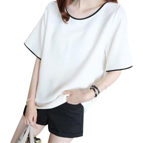 Women Clothing Summer Black And White Stripes Women T Shirt O Neck Cotton Women Casual Top Tee Slim Short Sleeve Clothes