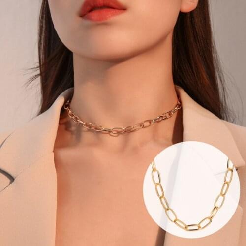 Link Chain Choker Necklace Punk Women Pendant Choker Vintage Boho Jewelry Accessories Weddings Party Girl Gift 2020 Trendy