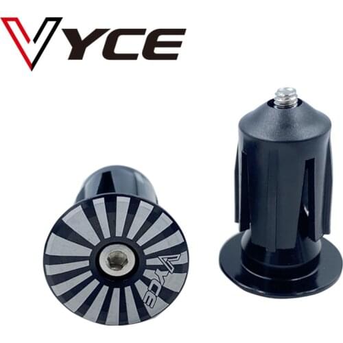 VYCE 1 Pair Bike Handlebar End Plugs Aluminium Alloy MTB Road Bicycle Grips Handle Plug Bicycle