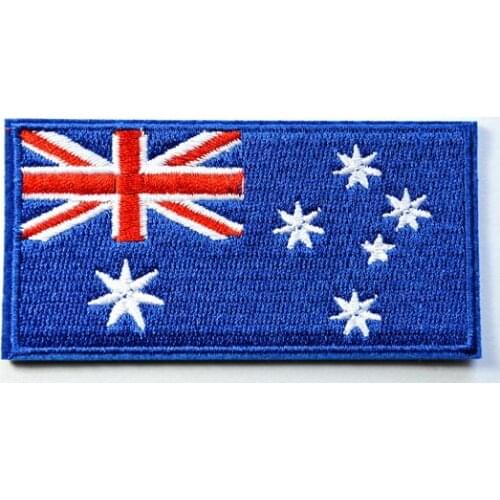 Flag of Australia Australian Aussie Oz down under applique iron on patch (size is about 9.1 * 4.6 cm)
