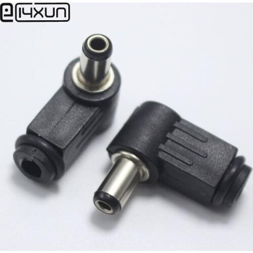 5.5x2.5 mm DC Power Plug 5.5*2.5 mm L-shaped Male 90 Right Angle Single Head Jack Adapter Cord Connector
