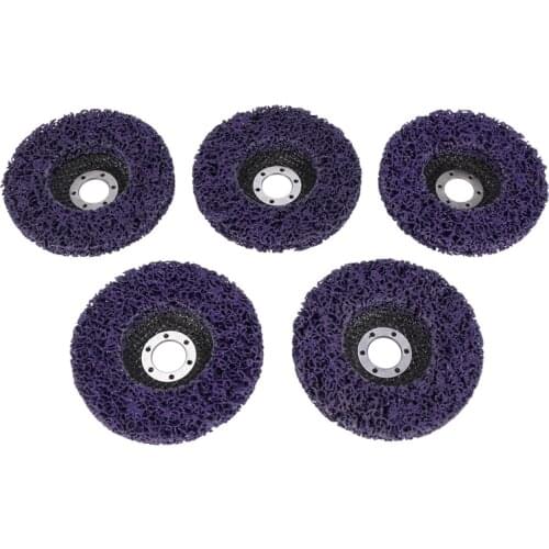 5Pcs Abrasive Wheel Grinder Strip Disc 125 mm Poly Strip Disc Wheel Paint Rust Removal Clean for Angle Grinder Removal