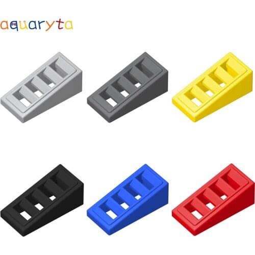Aquaryta 60pcs Building Blocks Part 2x1x2 Inclined Brick with 4 Grille Compatible 61409 DIY Technology Educational Toys for Teen