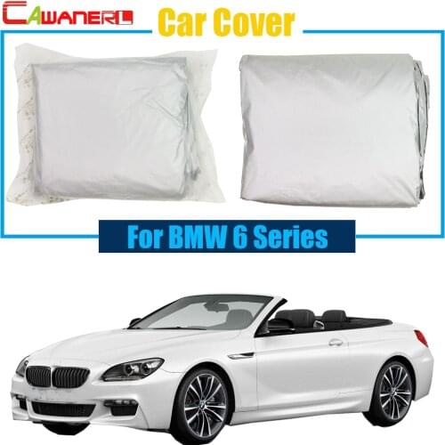 Cawanerl Car-Styling Car Cover Sun Shade Anti-UV Sun Shield Rain Sun Snow Resistant Cover For BMW 6 Series Quality Warrant