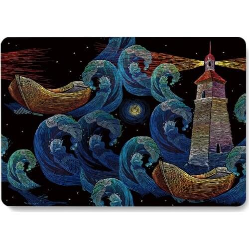 Whale Painted Case for Apple Macbook 12 Laptop Protective Shell Air 2020 Pro 15 16 Inch A1706/A1708/A1989 Notebook Back Cover