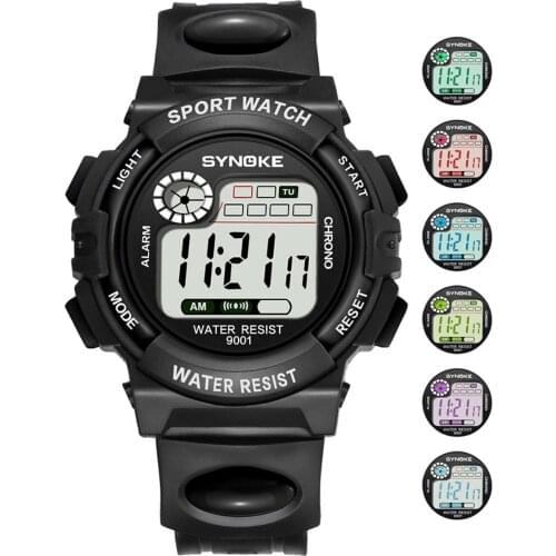 Colorful Kid Digital Watch For Boys Girls Waterproof Sports Multi-function Led Display Wrist Watches Clocks Hours Dropshipping