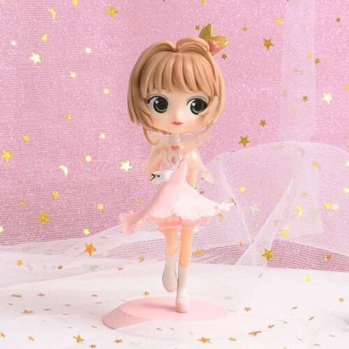 [MYKPOP]Cardcaptor Sakura Action Figure Birthday Cake Decoration Desk Decoration Fans Collection Amine SC20070911