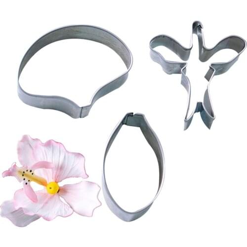 Cookie Fondant Mold Stainless Steel Clay Cutter for Phalaenopsis Orchid Petal Calyx Designer DIY Flower Tools Modelismo Mould