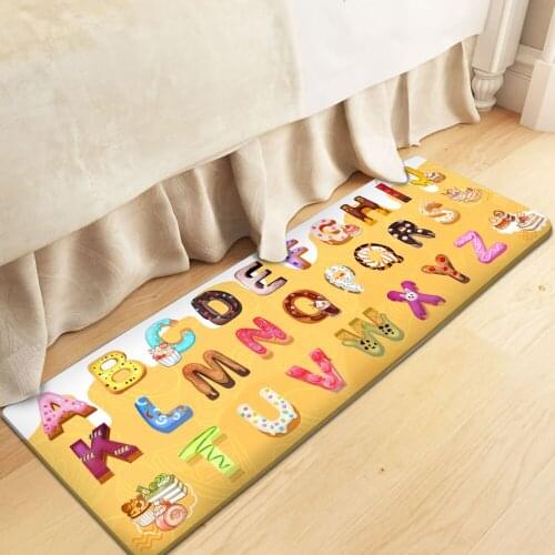 Good Quality Childrens Flannel Carpet Baby Educational Game Carpet English Alphabet Baby Play Rectangular Childrens Carpet
